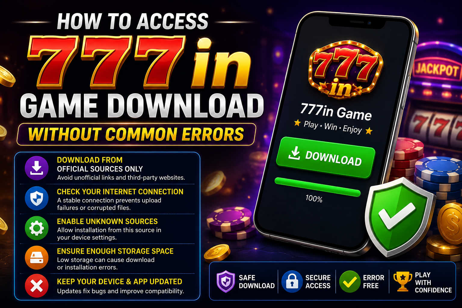 How to Access 777in Game Download Without Common Errors